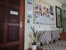 Relaxing atmosphere inside the practice