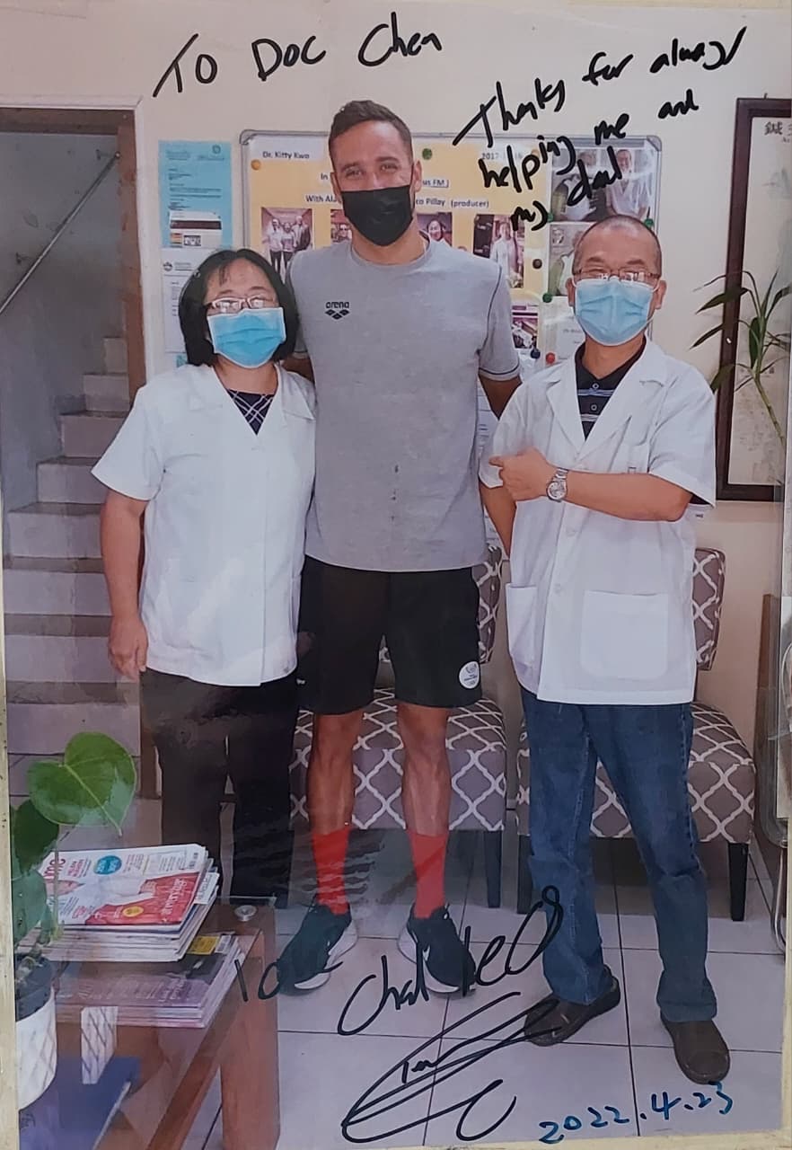 Signed photo of Chad le Clos